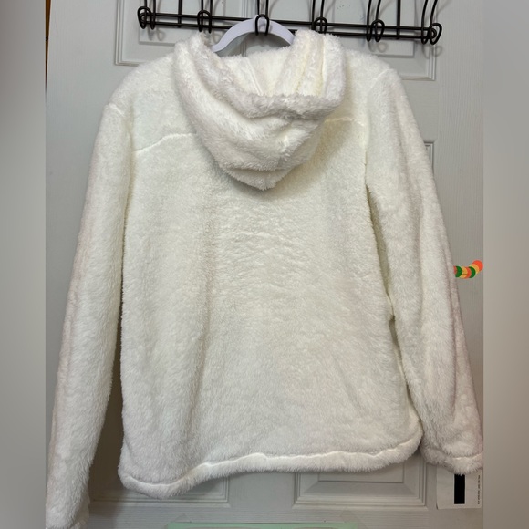 RBX quarter zip fuzzy sweater sherpa sweatshirt - Picture 3 of 5